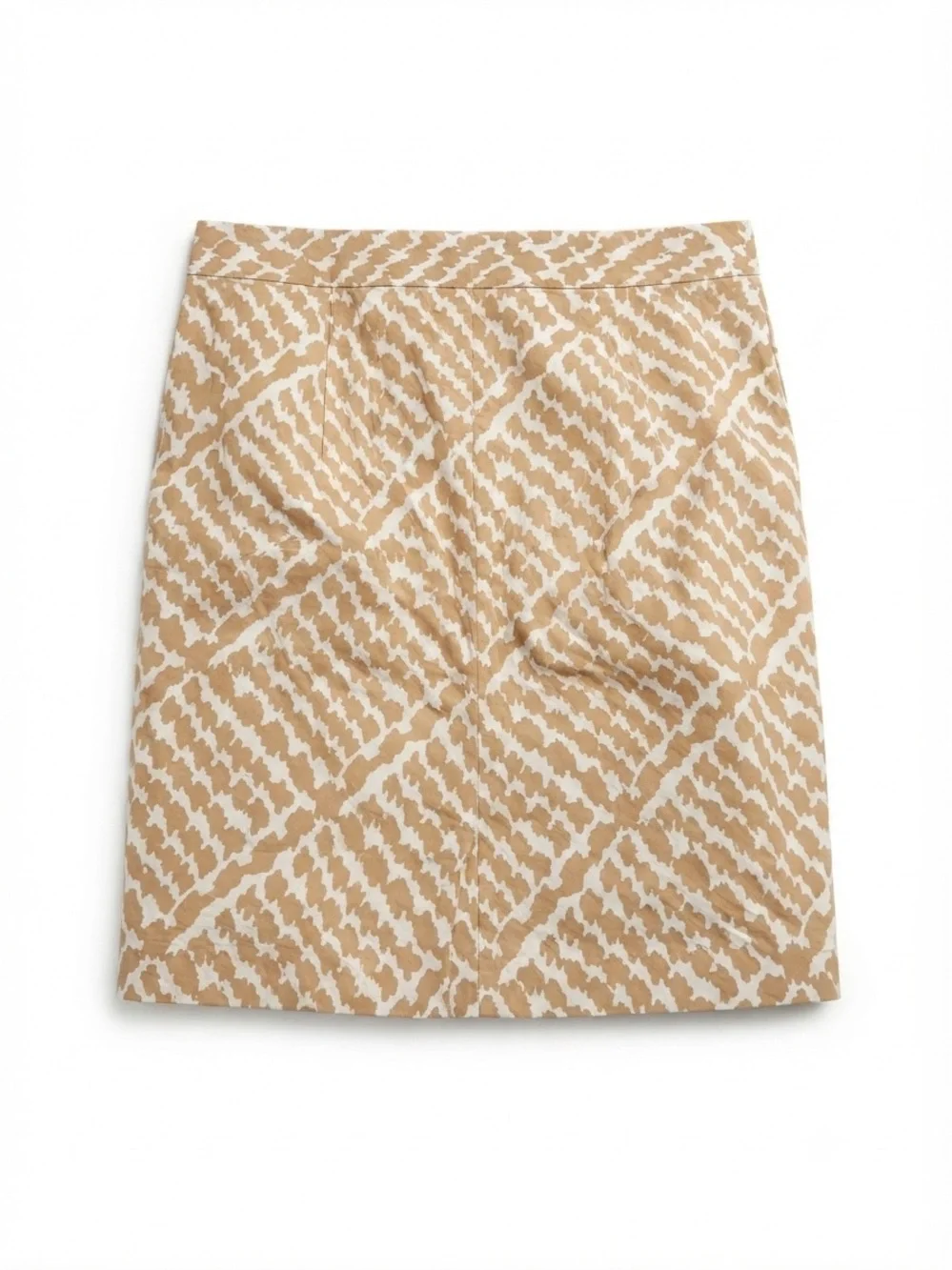 J. Crew Tan Patterned Pencil Skirt 12